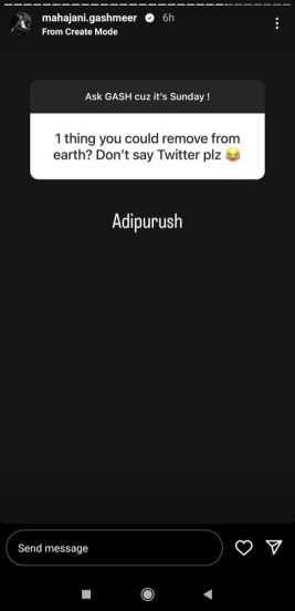 Gashmeer Mahajani on adipurush