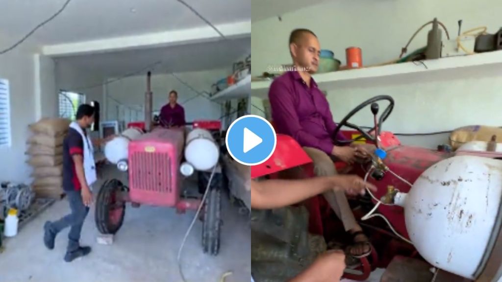 farmer made tractor run on cng