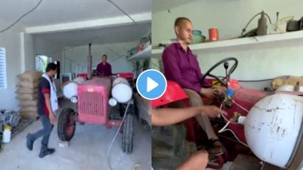 farmer made tractor run on cng