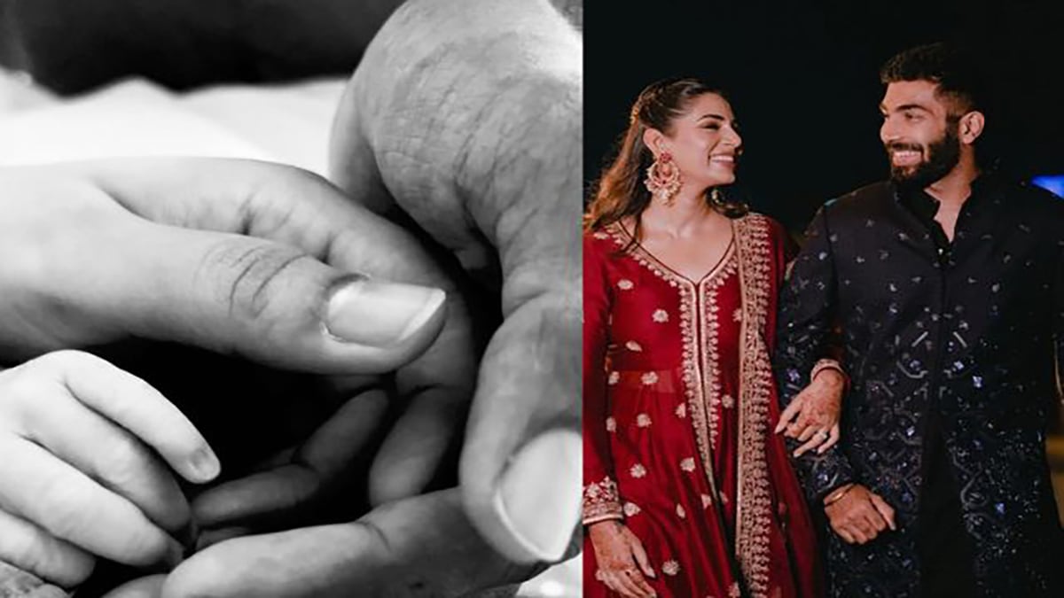 Happiness came to Jasprit Bumrah's house Sanjana Ganesan gave birth to a son that's why he returned to India from Sri Lanka