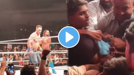 Indian fans fight for John Cena T-Shirt during WWE Hyderabad Superstar Spectacle video viral