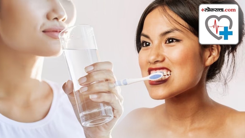 Drink Before Brushing Teeth