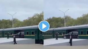 A video of Kim Jong Un parking his Mercedes Maybach in a private train is going viral
