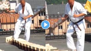 In viral video man break 198 pin board with his feet in just one minute..