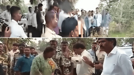 Gondia Villagers got angry on congress mla Sahasram Korote Gondia Villagers got angry on congress mla Sahasram Korote