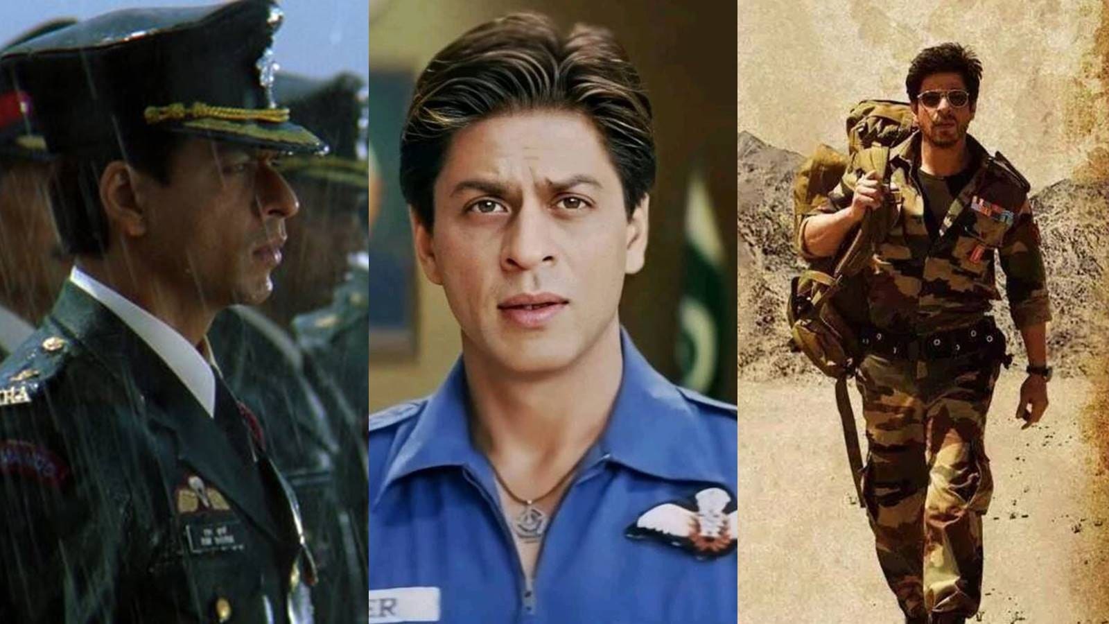 जवान या चित्रपटात शाहरुख खान लष्करी जवानाच्या भूमिकेत आहे. शाहरुख खानने आतापर्यंत ६ चित्रपटांमध्ये लष्करी जवानाची, एका चित्रपटात वायूदलातील अधिकाऱ्याची तर एका चित्रपटात नौदल अधिकाऱ्याची भूमिका वठवली आहे. जेव्हा जेव्हा शाहरुख खानने 'जवाना'चा गणवेश परिधान केला आहे, तेव्हा तेव्हा बॉक्स ऑफिसवर त्याने मोठं यश मिळवलं आहे.