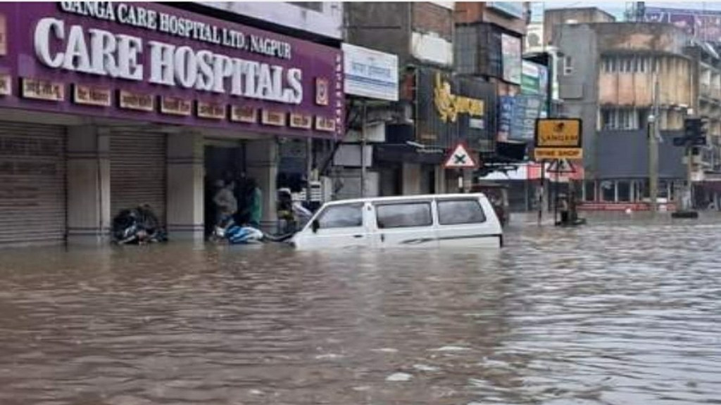 Heavy rain in Nagpur
