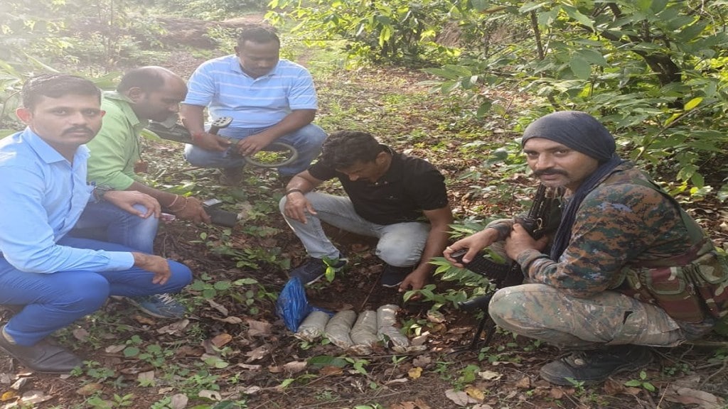 explosives buried by Naxalites Gadchiroli