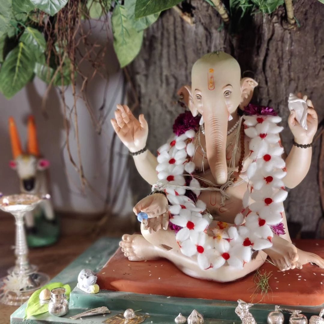 abhidnya bhave ganpati celebration 
