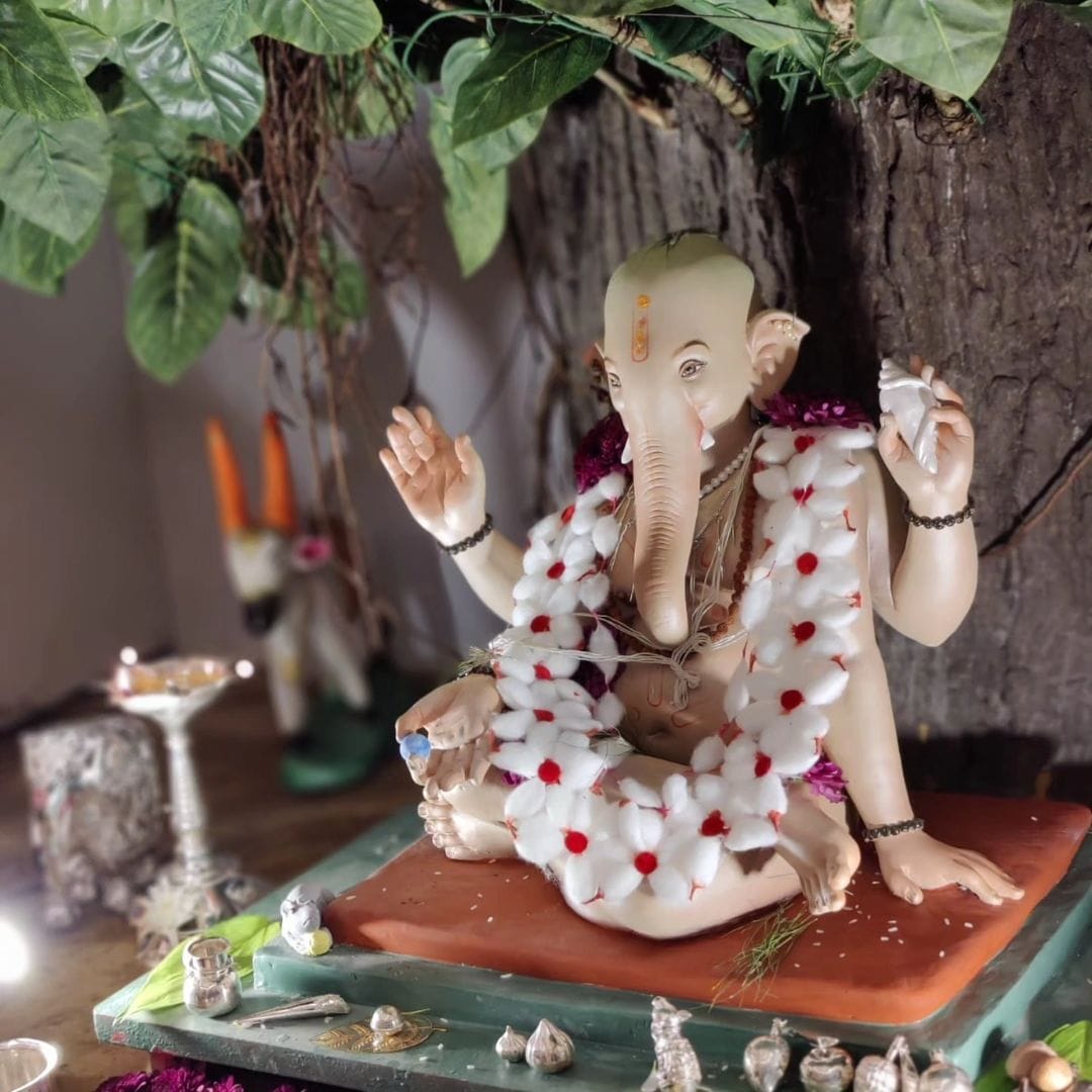 abhidnya bhave ganpati celebration 