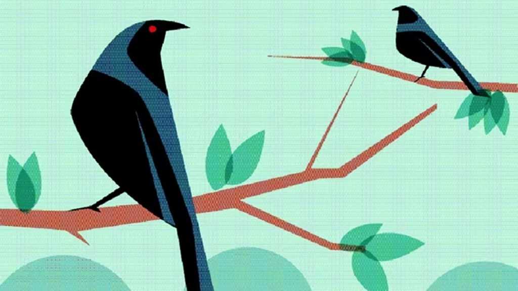 communication between male and female crow during pitru paksha