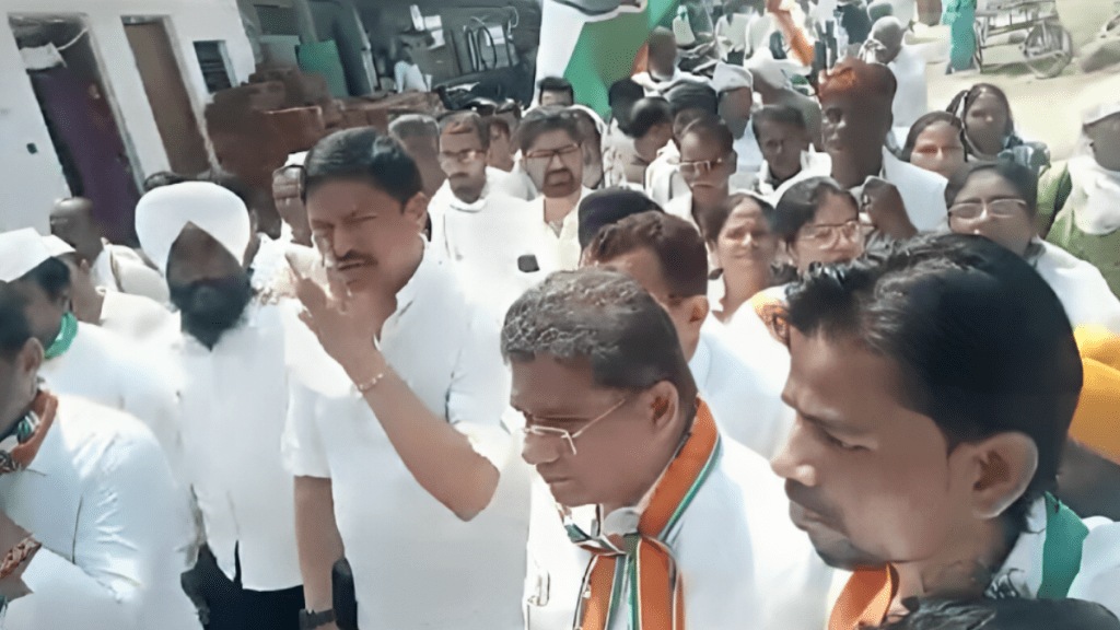congress Jan Sanswad yatra and food in wardha congress Jan Sanswad yatra and food in wardha