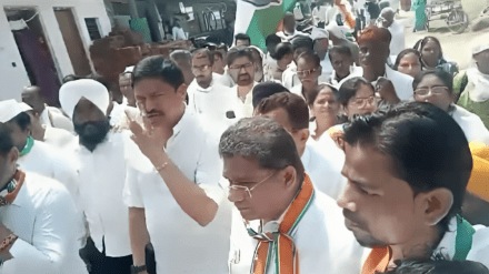 congress Jan Sanswad yatra and food in wardha