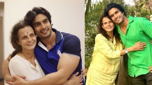gashmeer Mahajani with mother Madhavigashmeer Mahajani with mother Madhavi