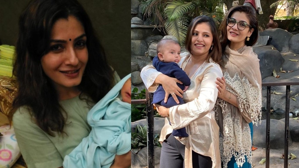 raveena tandon grandson birthday