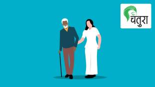taking care, senior citizens, home, responsibility, women, man, husband, family