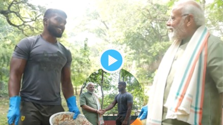 Narendra Modi Ankita Baiyanpuriya Meet Before Mahatma Gandhi Birth Anniversary Swachhta Hi Seva Modi asks 75 hard Plan
