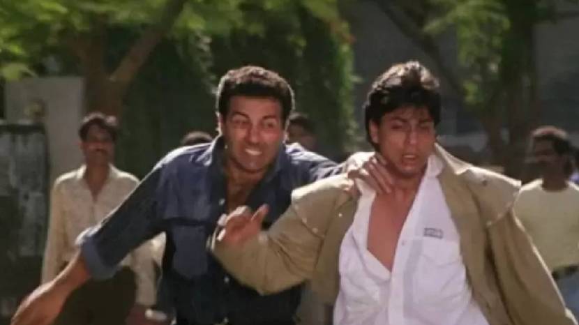 Sunny Deol and Shahrukh Khan