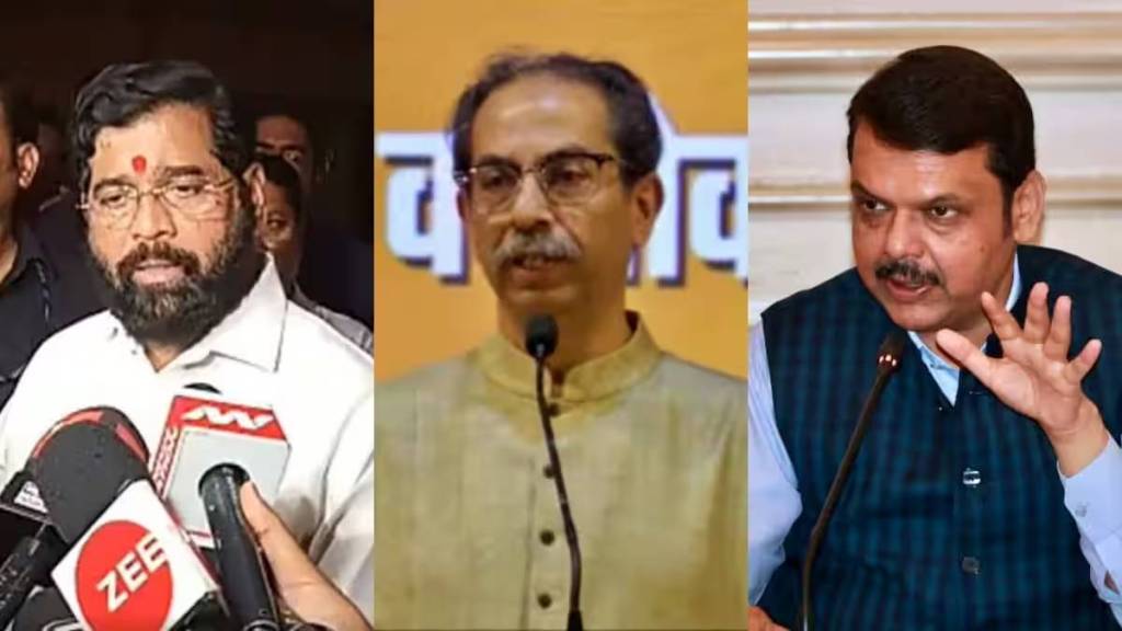 Eknath Shinde Uddhav Thackeray Devendra Fadnavis 2