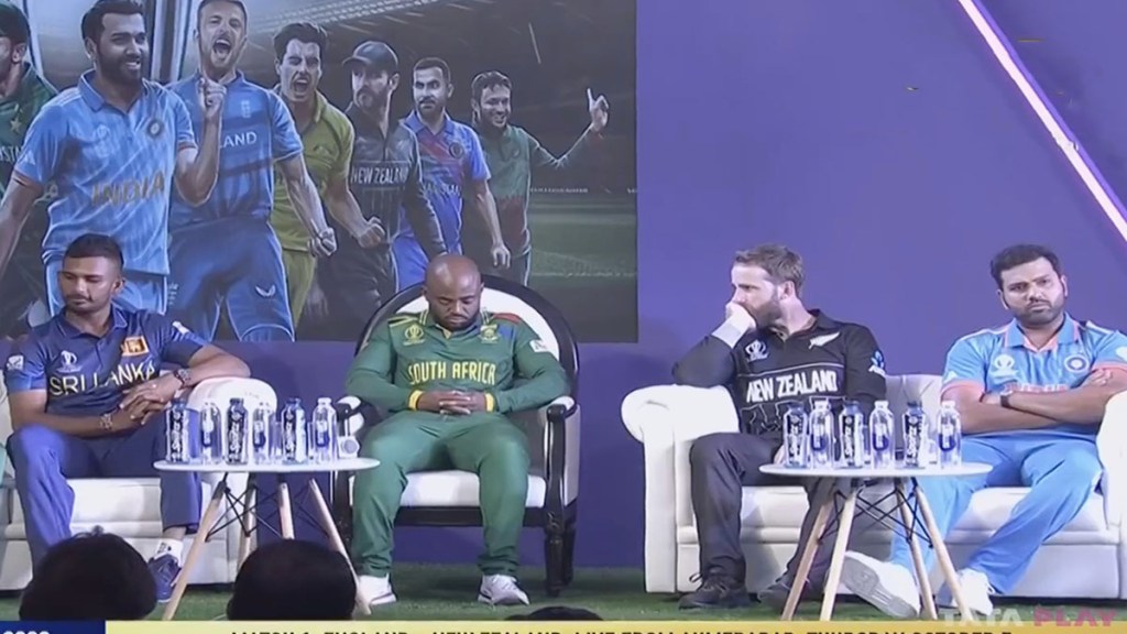 South African captain Temba Bavuma slept in captain's meeting as the photo went viral memes flooded social media