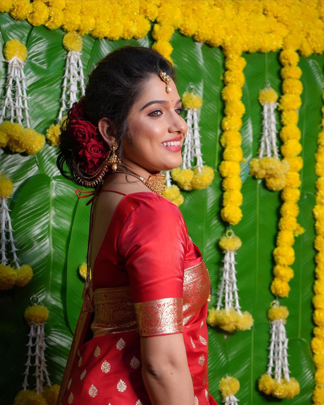 Jahnavi Killekar Nauvari Saree Look