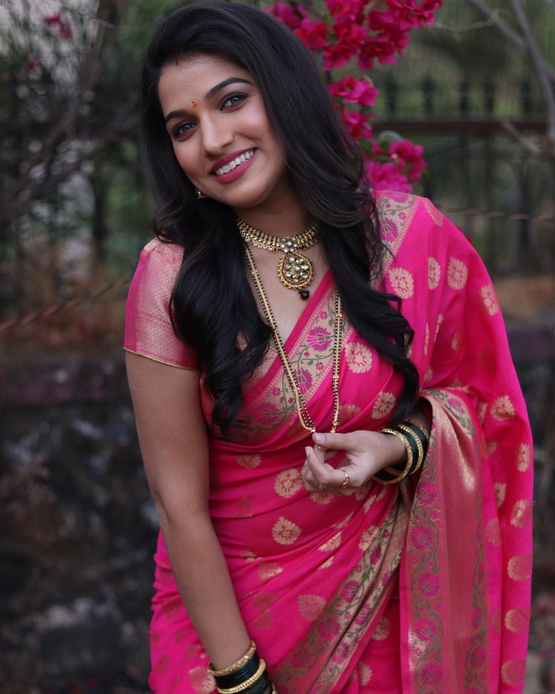 Jahnavi Killekar Nauvari Saree Look