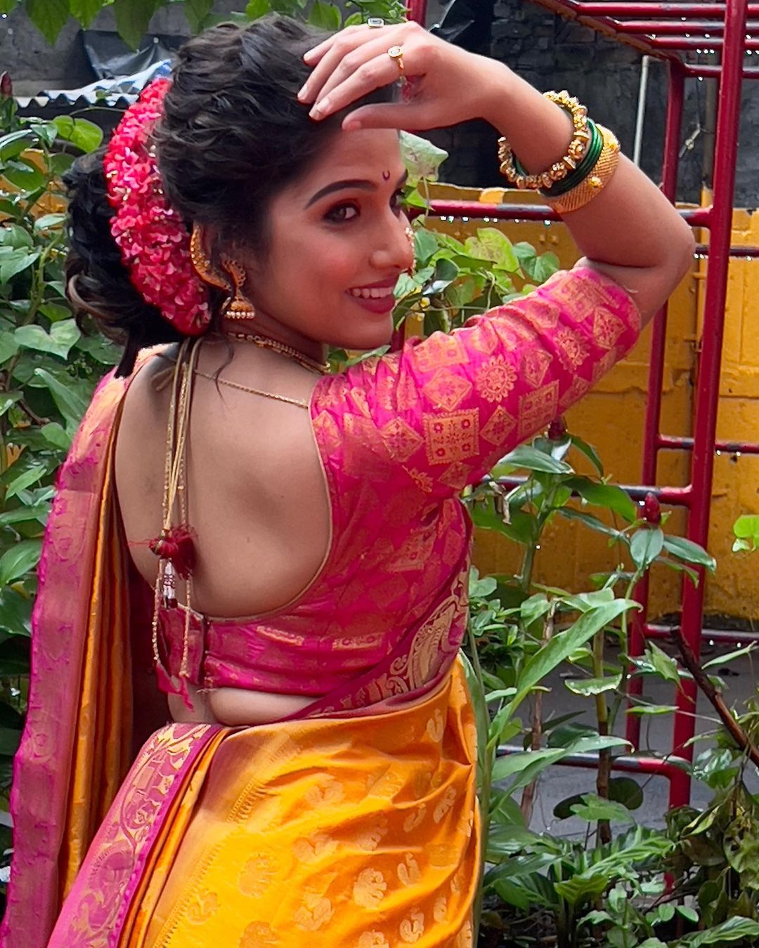 Jahnavi Killekar Nauvari Saree Look