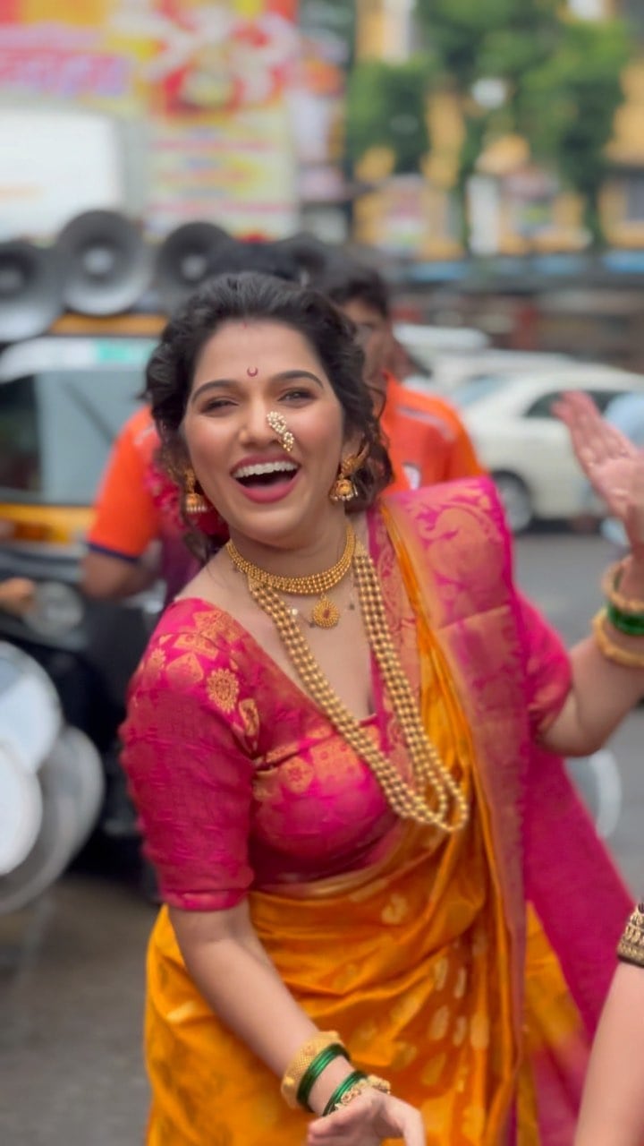 Jahnavi Killekar Nauvari Saree Look