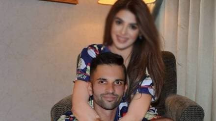 Keshav Maharaj with his wife lerisha