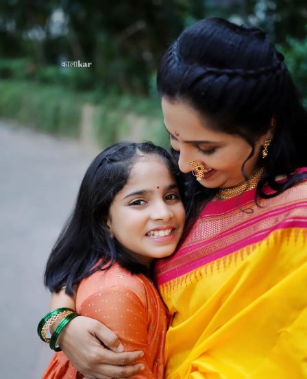 Madhurani Gokhale Prabhulkar Yellow Saree