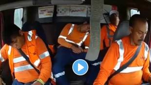 A driver was driving a truck while sleeping and then the truck had an accident