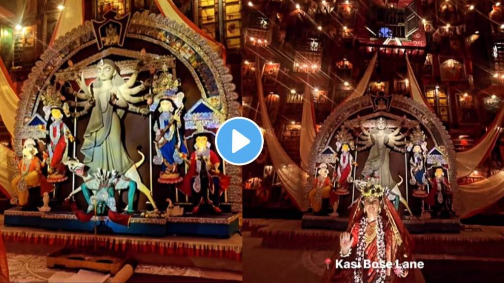 Kolkatta durga pooja pandal gave a unique message from decoration