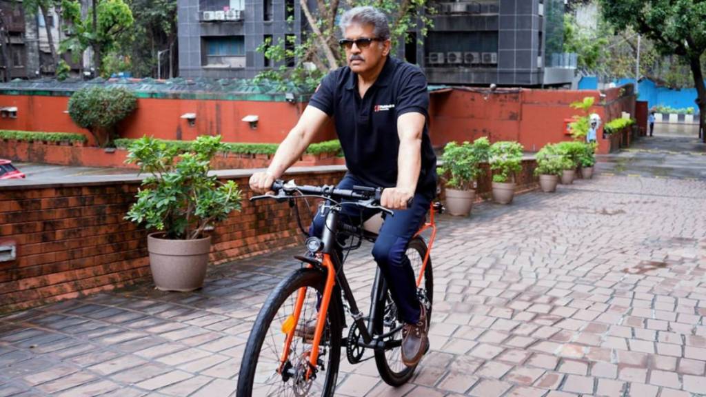 Anand Mahindra showed a glimpse of the worlds first foldable e-bike