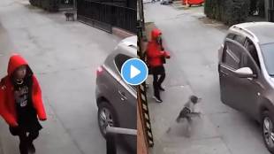 Attempt to kidnap a girl from a driver Helped by a street dog Watch the emotional video