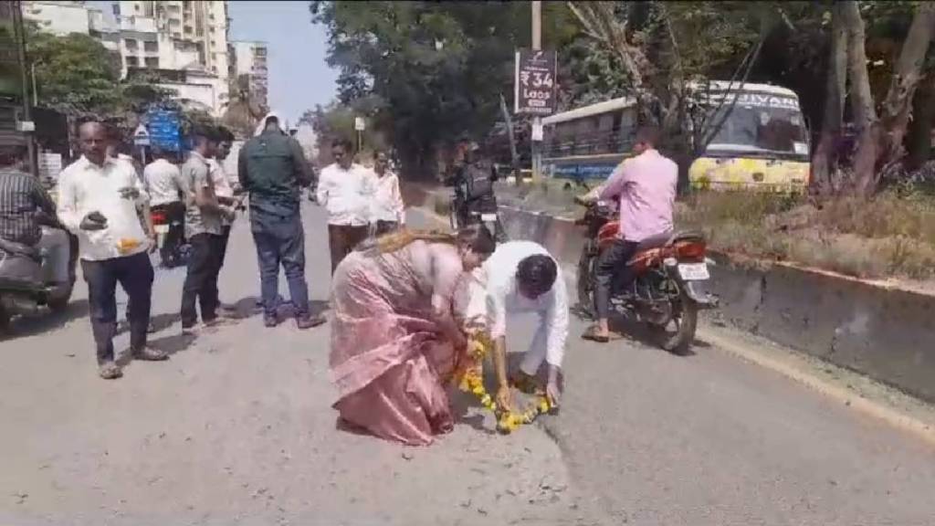 Potholes on roads in Panvel Municipal Corporation