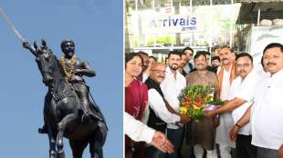 Statue of Chhatrapati Shivaji Maharaj near India-Pakistan border