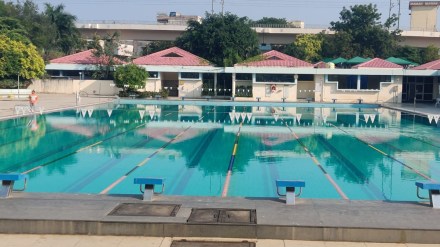 The swimming pool of the Nagpur improvement project in Ambazari area has been re opened Nagpur