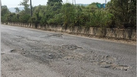 katai badlapur road, dombivli, bad condition of road