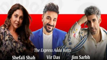 express adda live with shefali shah vir das and jim sarabh express adda live with shefali shah vir das and jim sarabh