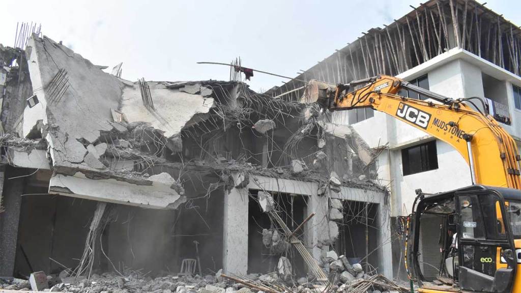 action against unauthorized buildings in mumbra