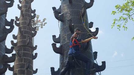 cleanliness campaign at mahalakshmi temple