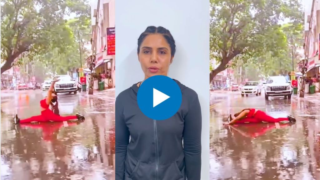 Gujarat Police fines woman after video of her performing yoga on road Gujarat Police fines woman after video of her performing yoga on road