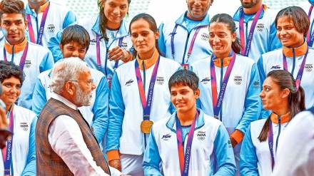 pm narendra modi interact with indian athletes