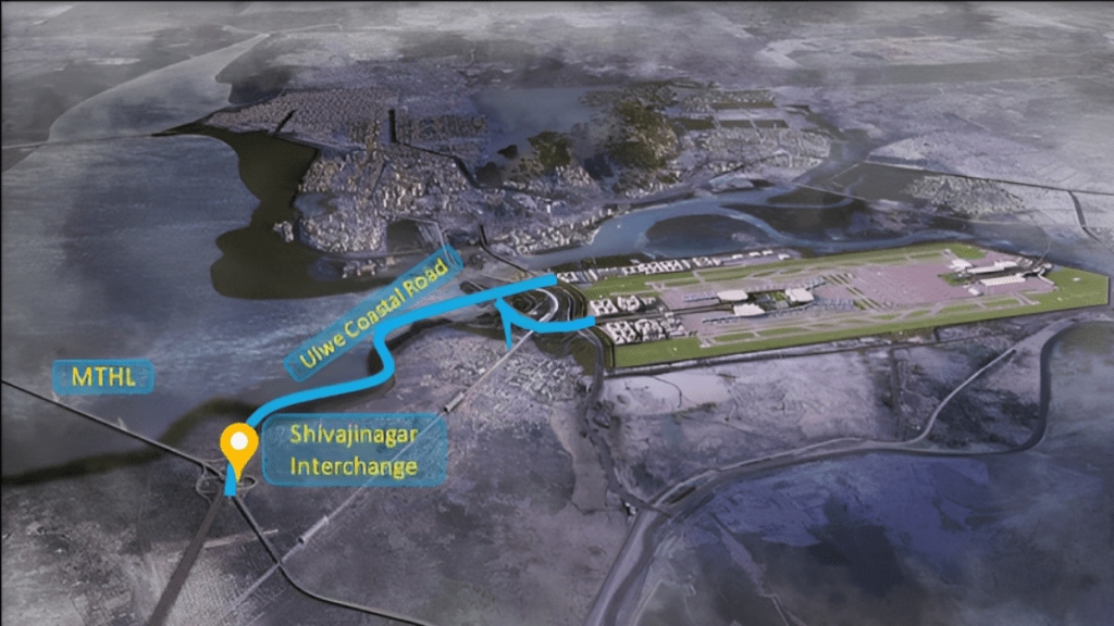 CIDCO new coastal road Mumbai Navi Mumbai Sewri–Nhava Sheva Sea Bridge Navi Mumbai International Airport