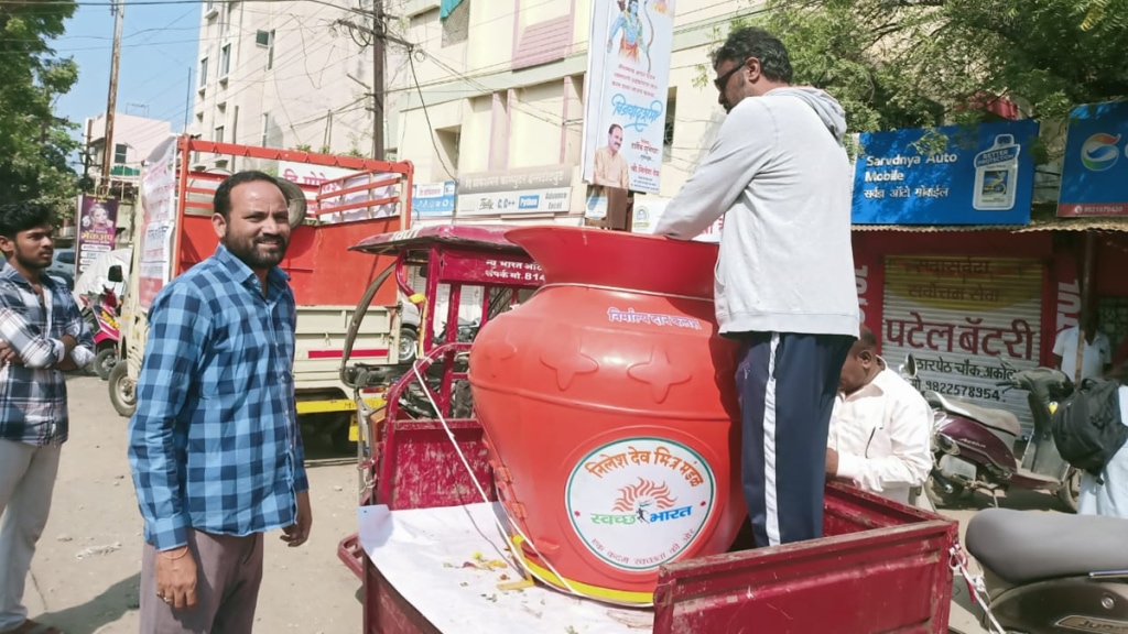 Manufacture fertilizer incense five tons Nirmalya collection project akola
