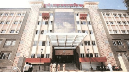 Instead repairing PMC Care placed big stone small stone Cover over rain channel