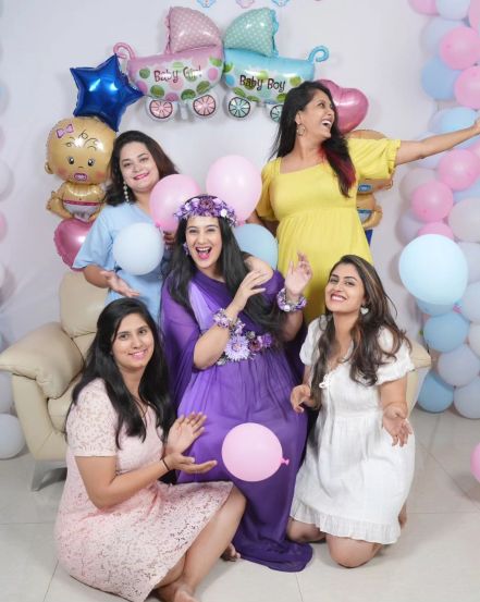 sai lokur baby shower celebration with friends