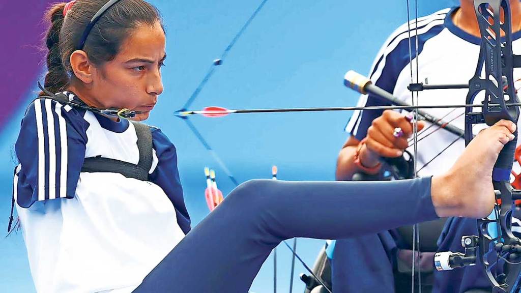 armless archer sheetal win two gold