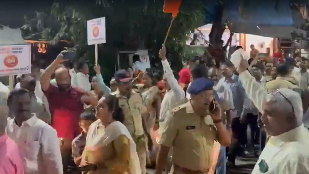 shinde thackrey group face to face in thane