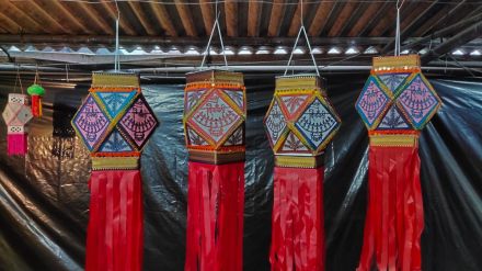Eco-friendly lanterns adorn markets